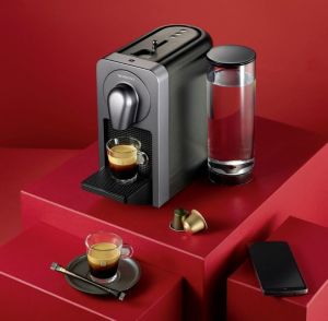 The app helps Nespresso Prodigio&Milk owners schedule their coffee, manage capsule stock and receive notifications on machine maintenance.